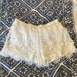 Mossimo white Lace Women Shorts
